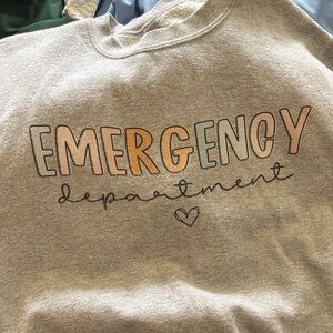 Emergency department sweatshirt